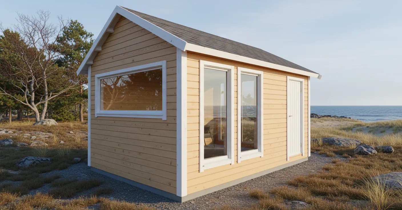 Fjord Weekender Cabin render