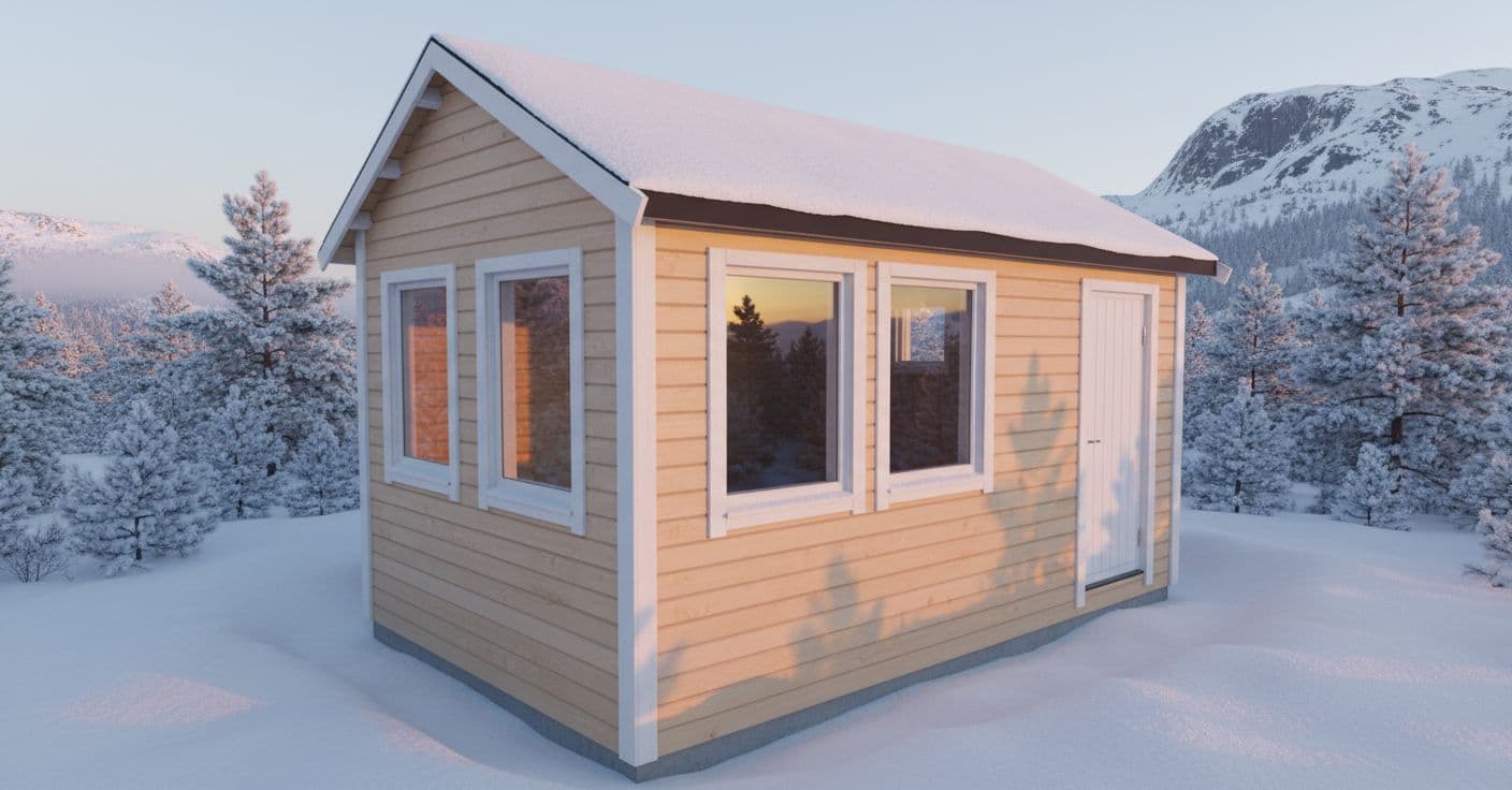 Autostrek render preview of a timber structure