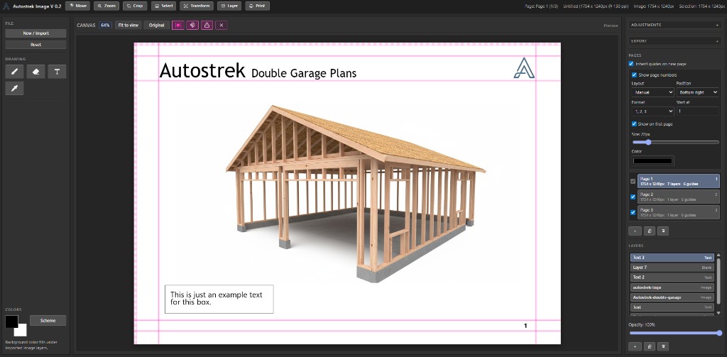 Autostrek Image desktop app for preparing project visuals
